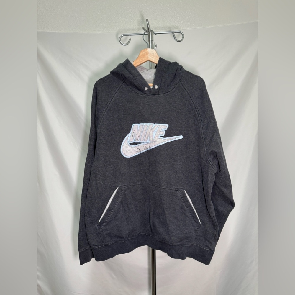 Y2K Nike Embroidered Chenille Pullover Hoodie